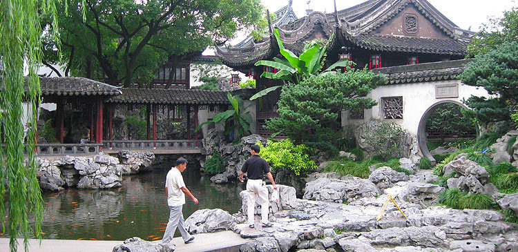 Китай. Достопримечательности Шанхая: сад Юй Юань