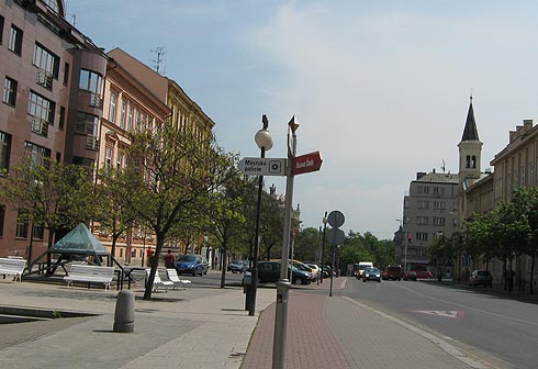 Пльзень в Чехии. Пешком по улице Husova