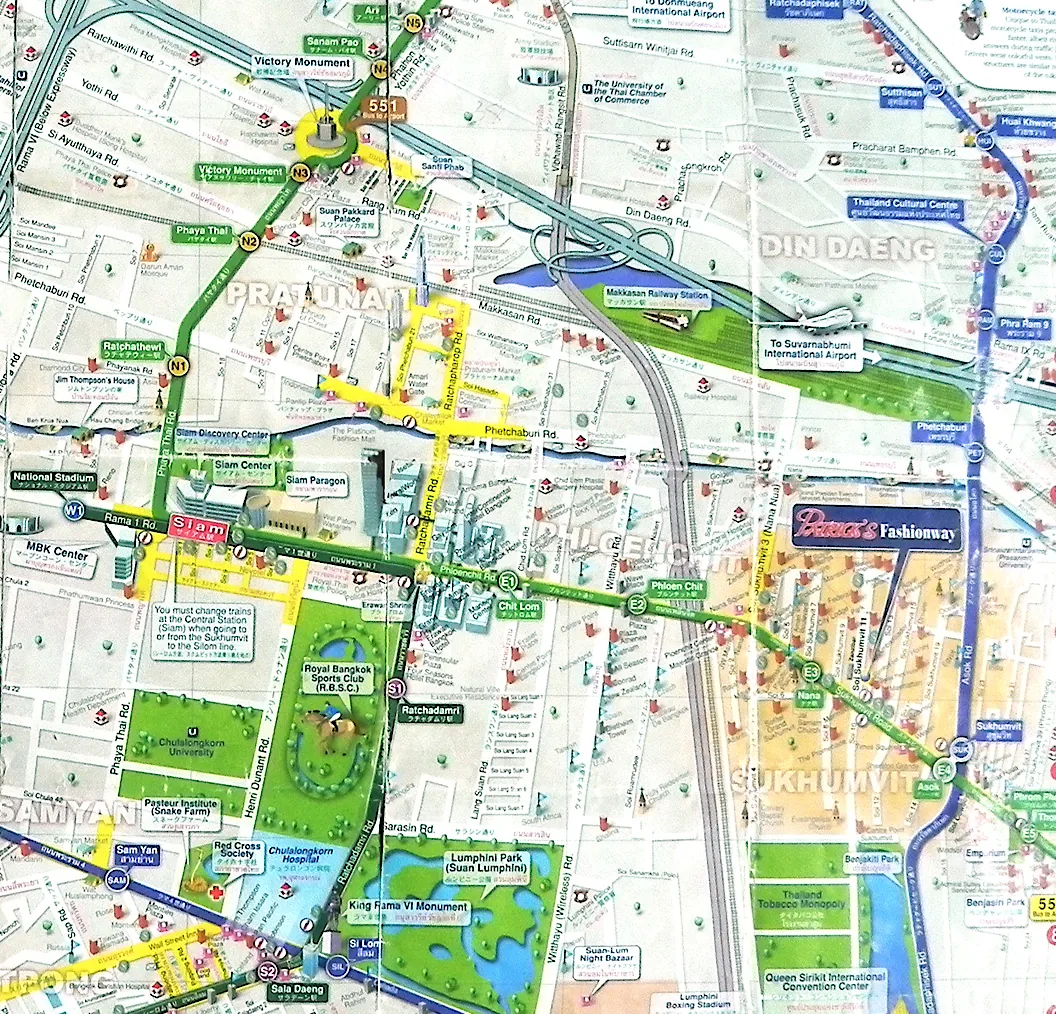 Бесплатная карта Бангкока