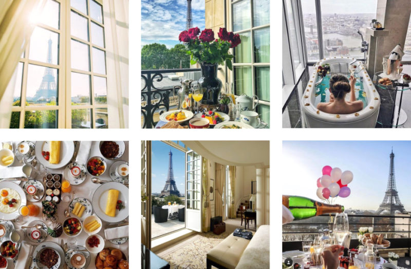 Вид из отеля Shangri-La Paris