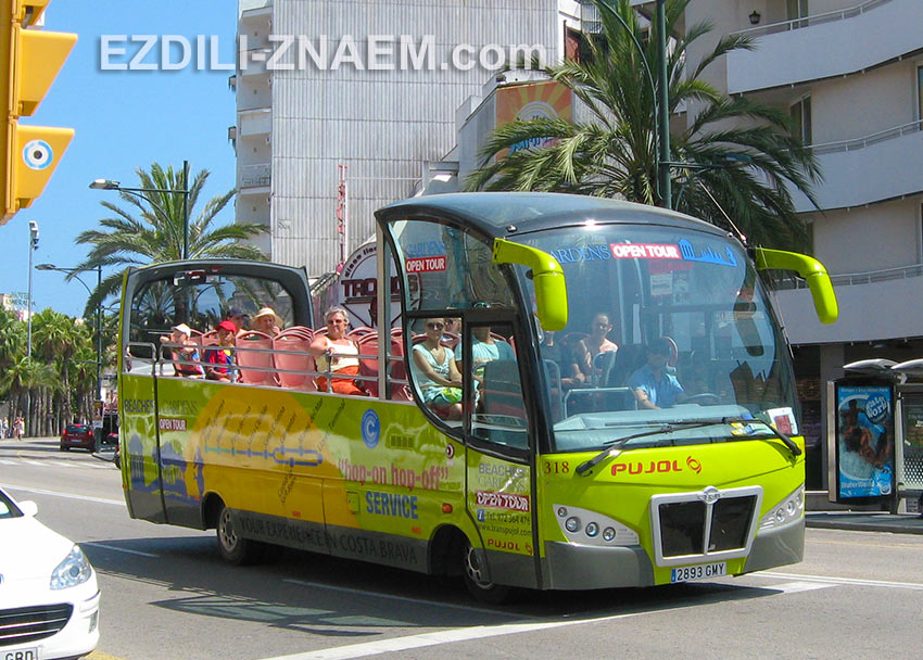 Тур по Ллорет де Мар на открытом автобусе