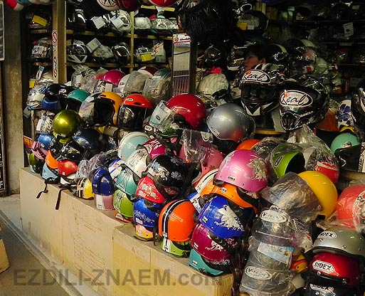 покупка мото шлема на зиму в Тайланде