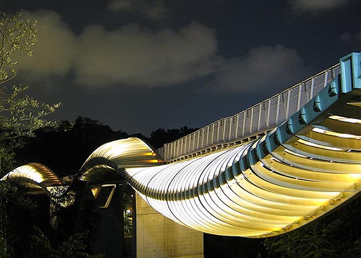 Необычный мост в Сингапуре
