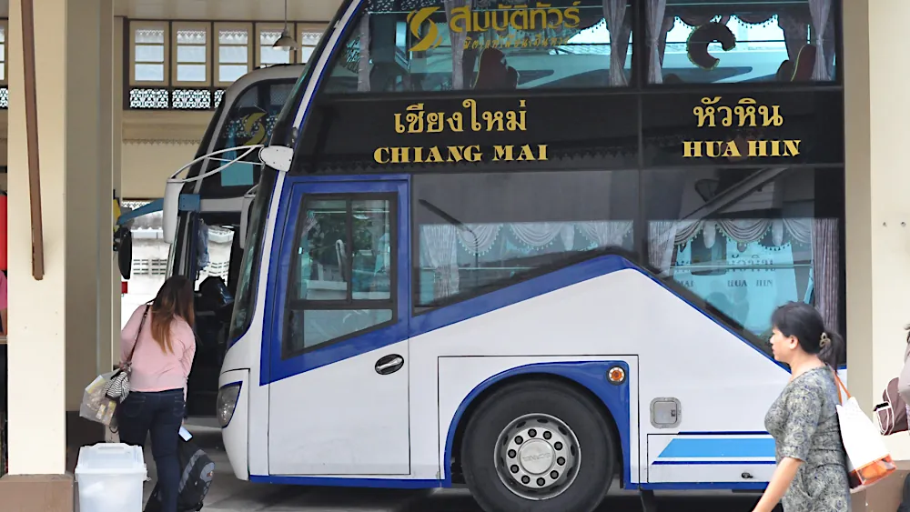 Транспорт в Тайланде: автобус Чиангмай - Хуа Хин