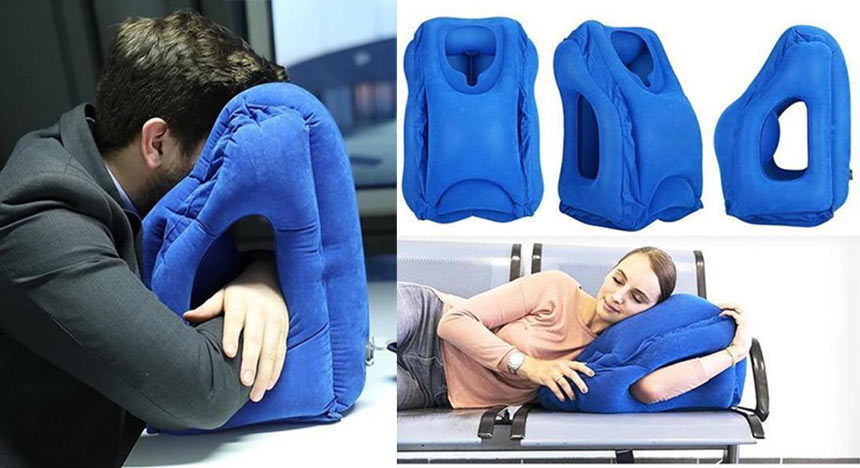 Странная, но удобная подушка для сна в самолете