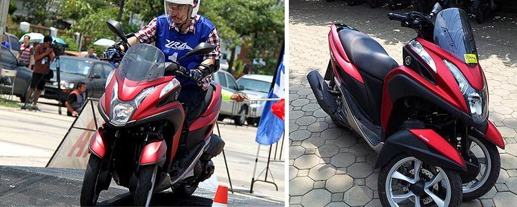 Скутер - трицикл Yamaha "TriCity" в Тайланде: отзыв и фото