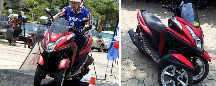 Скутер - трицикл Yamaha "TriCity" в Тайланде: отзыв и фото