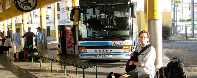 на автобусах ALSA по Испании