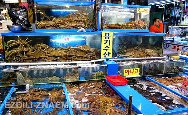 Морепродукты в Сеуле