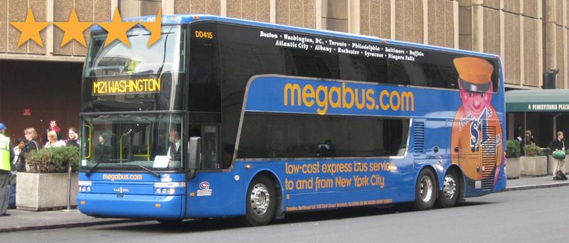 Автобус MegaBus из Нью Йорка