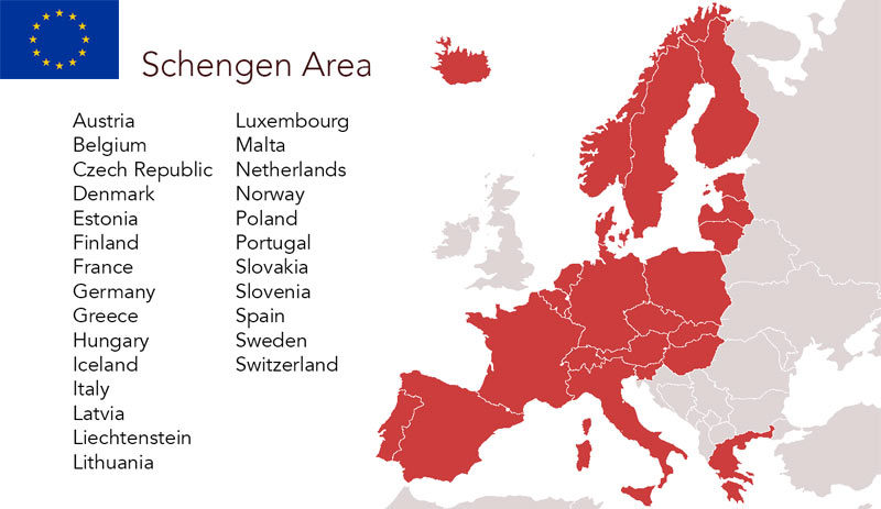 Список стран Европы куда можно получить долгосрочную шенгенскую визу