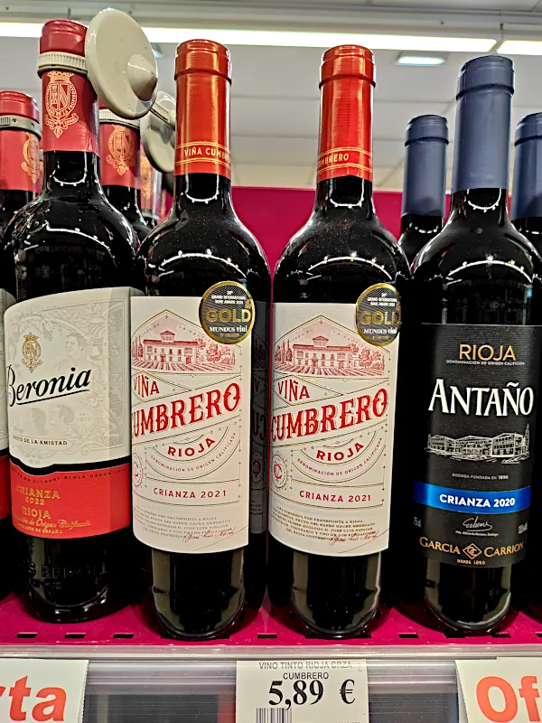 Цены на вино провинции Rioja