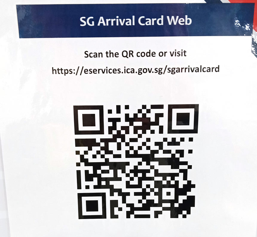 Где заполнить электронную Arrival Card для въезда в Сингапур