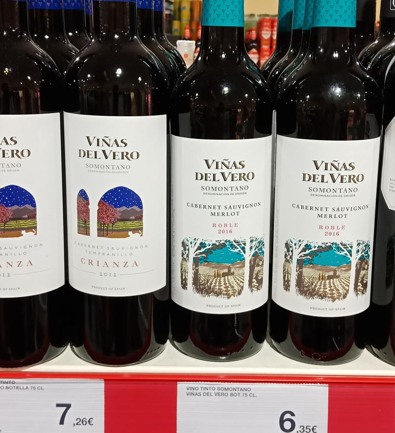 Еще одно хорошее красное вино: Vinas del Vero, Сомонтано