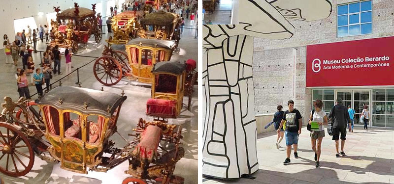Что посмотреть в Лиссабоне? Самые популярные музеи Лиссабона - Музей Карет и музей современного искусства Берардо