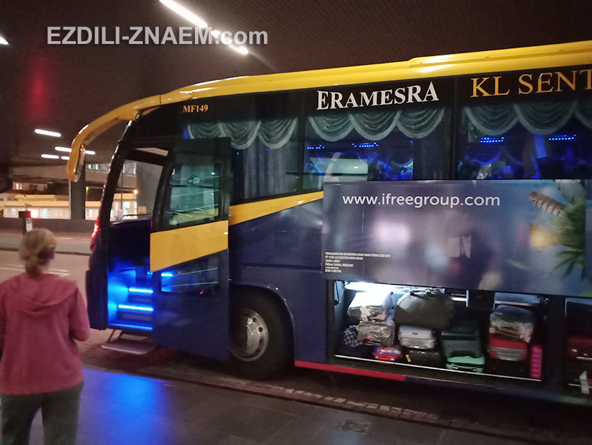 автобус из аэропорта Куала-Лумпур на платформе A6