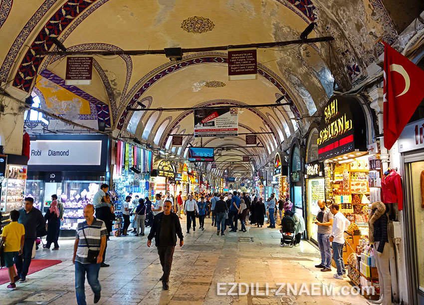 Прогулка по Гранд базару в Стамбуле