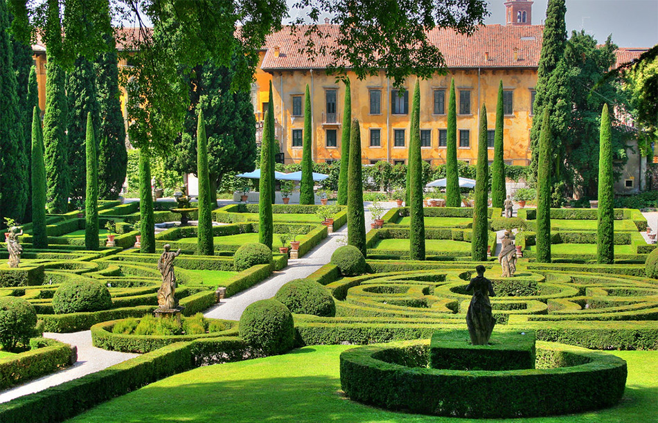 Сад Джусти (Giardino Giusti) в Вероне
