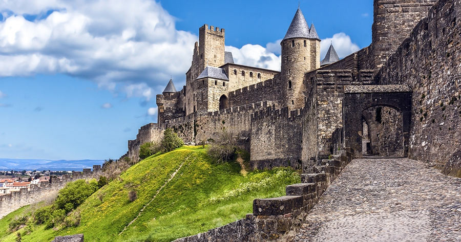 Замок в Каркасоне, Франция