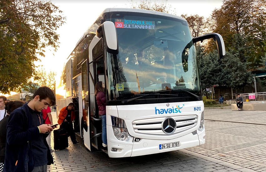 Автобус HavaIST из нового аэропорта Стамбула