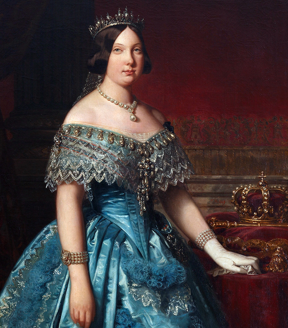 Портрет королевы Изабеллы II (1849, Федерико Мадрасо)