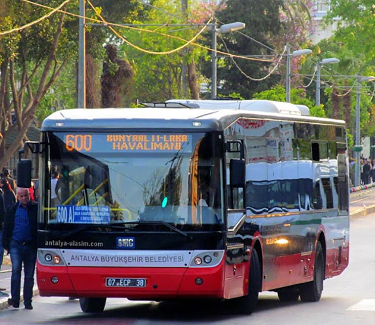 Автобус 600 из аэропорта Антальи