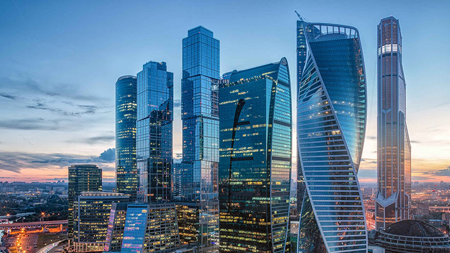небоскребы "Москва-Сити"