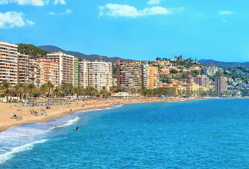 Malagueta (Малага) - один из лучших пляжей Испании