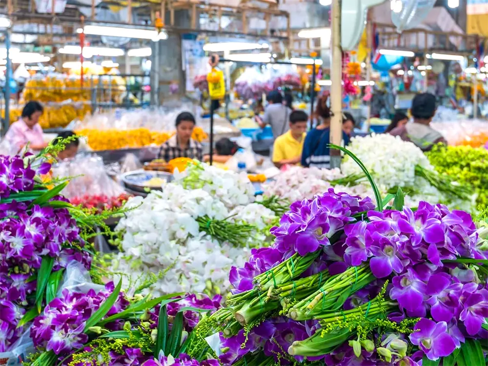 Рынок цветов в Бангкоке