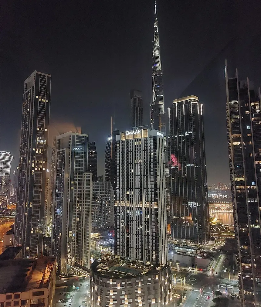 Вид из окна отеля Taj Dubai