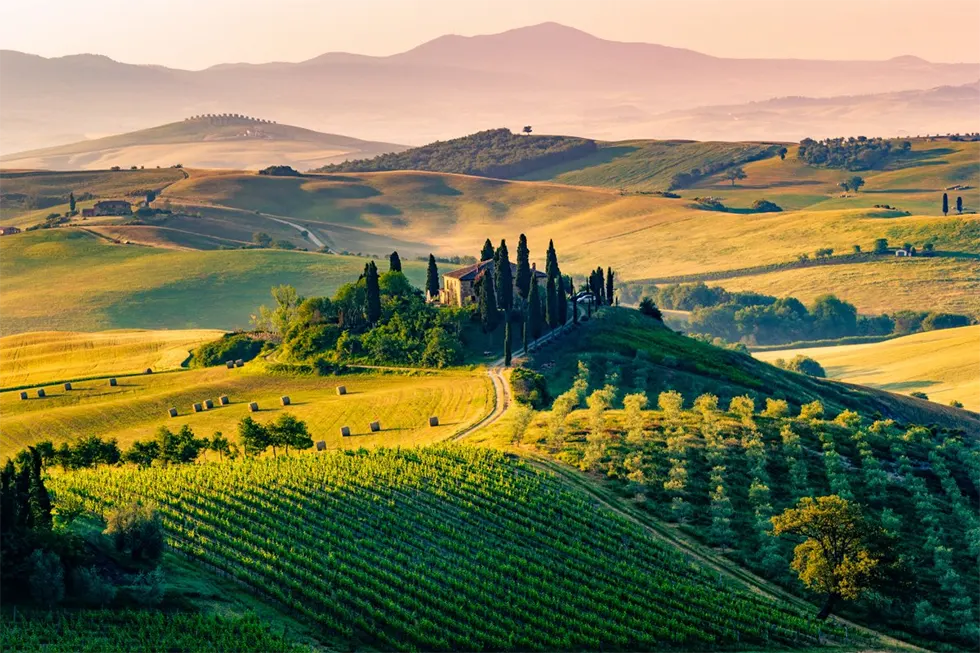 Тоскана, долина реки Орчи (Val d’Orcia)