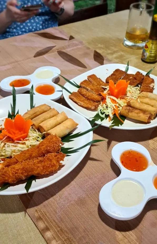 Морепродукты - жареный креветки, Самуи