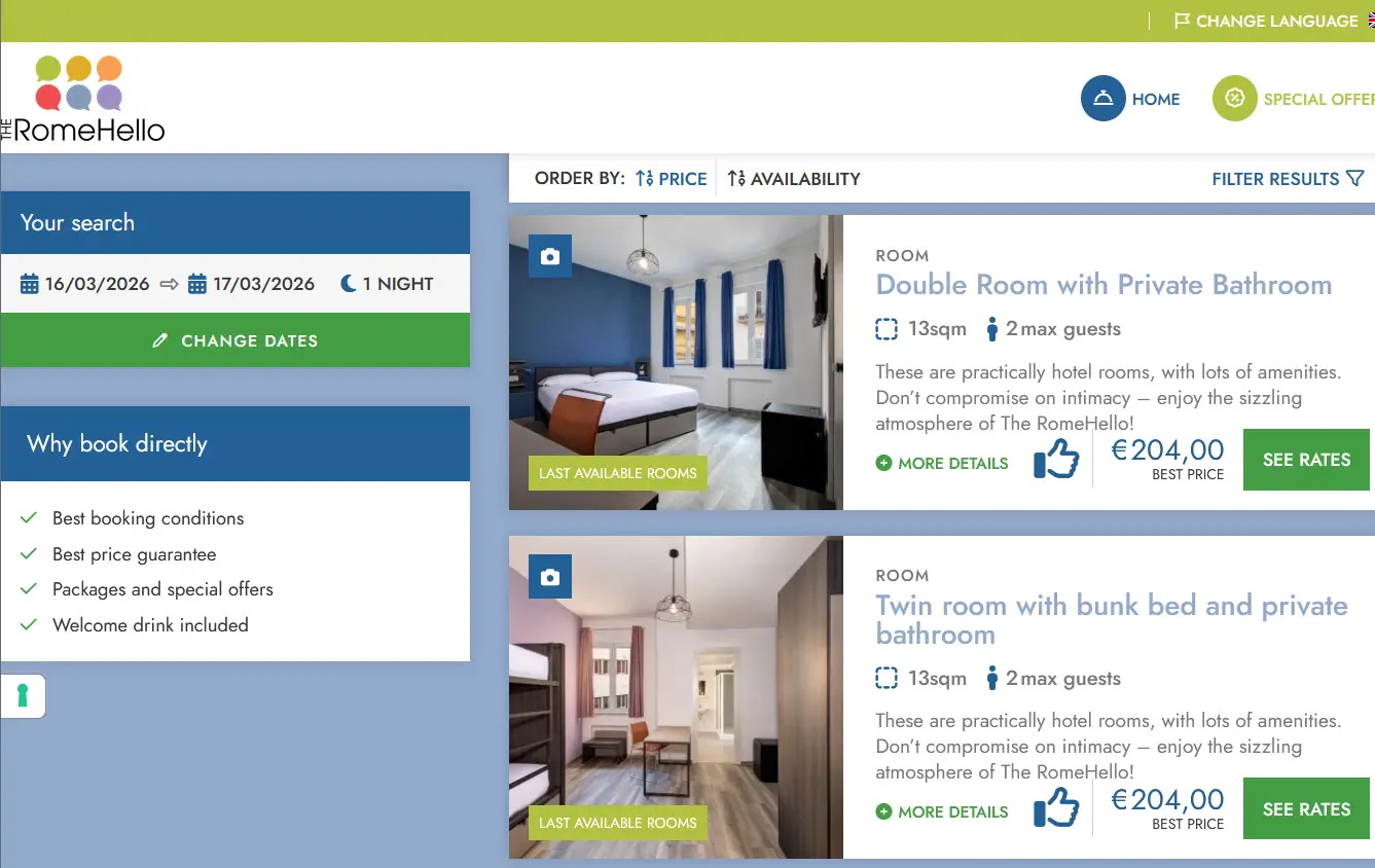 Цена на сайте отеля высокая. Ищем, где забронировать отель дешевле