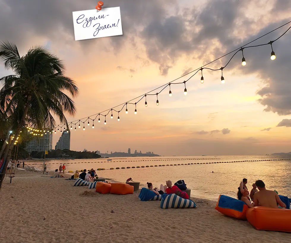 Закат на пляже Вонгамат