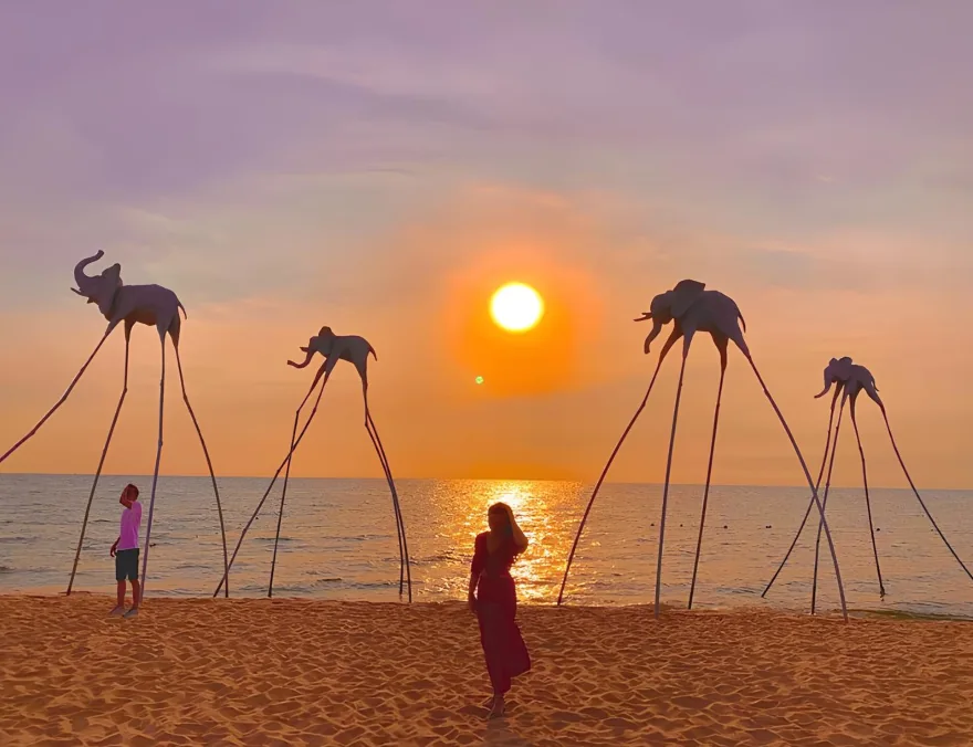 Пляж Дали на Фукуоке во Вьетнаме часто называют Пляж со слонами