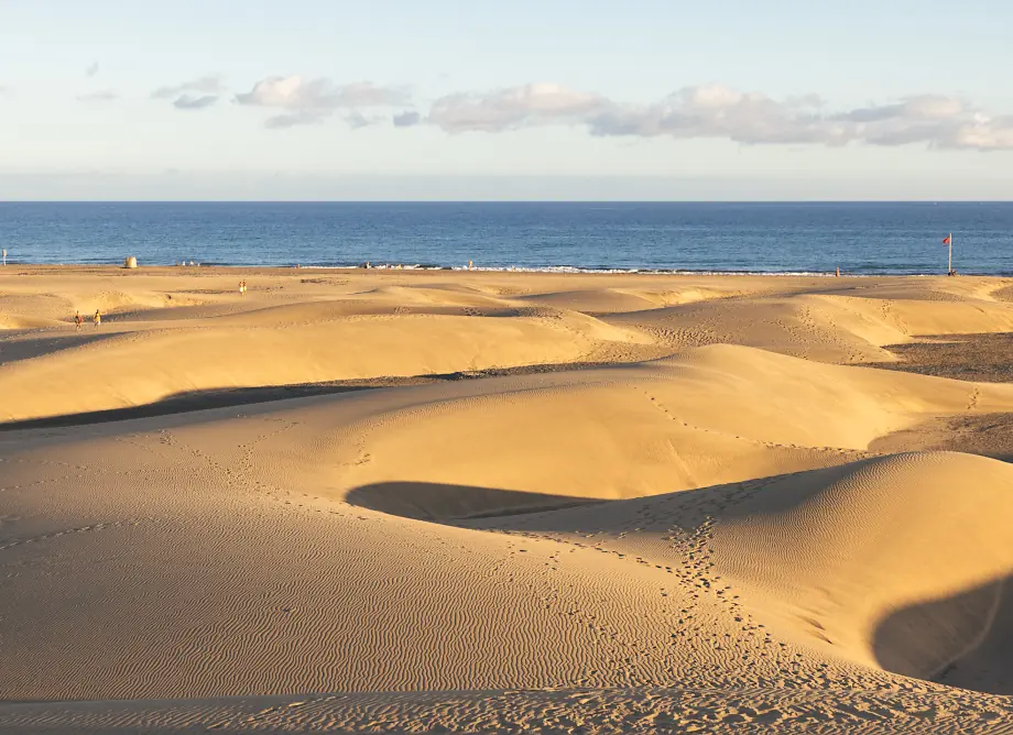 Вид на океан через дюны Маспаломас
