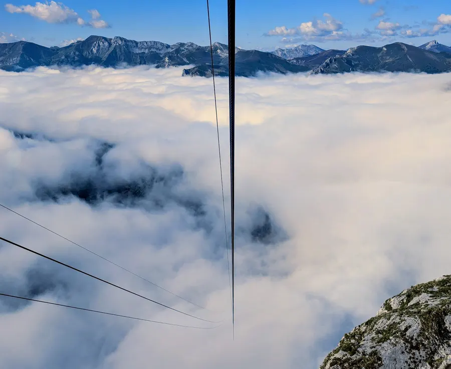 Канатка Fuente Dé на севере Испании, Пикос-де-Эуропа (Picos de Europa)